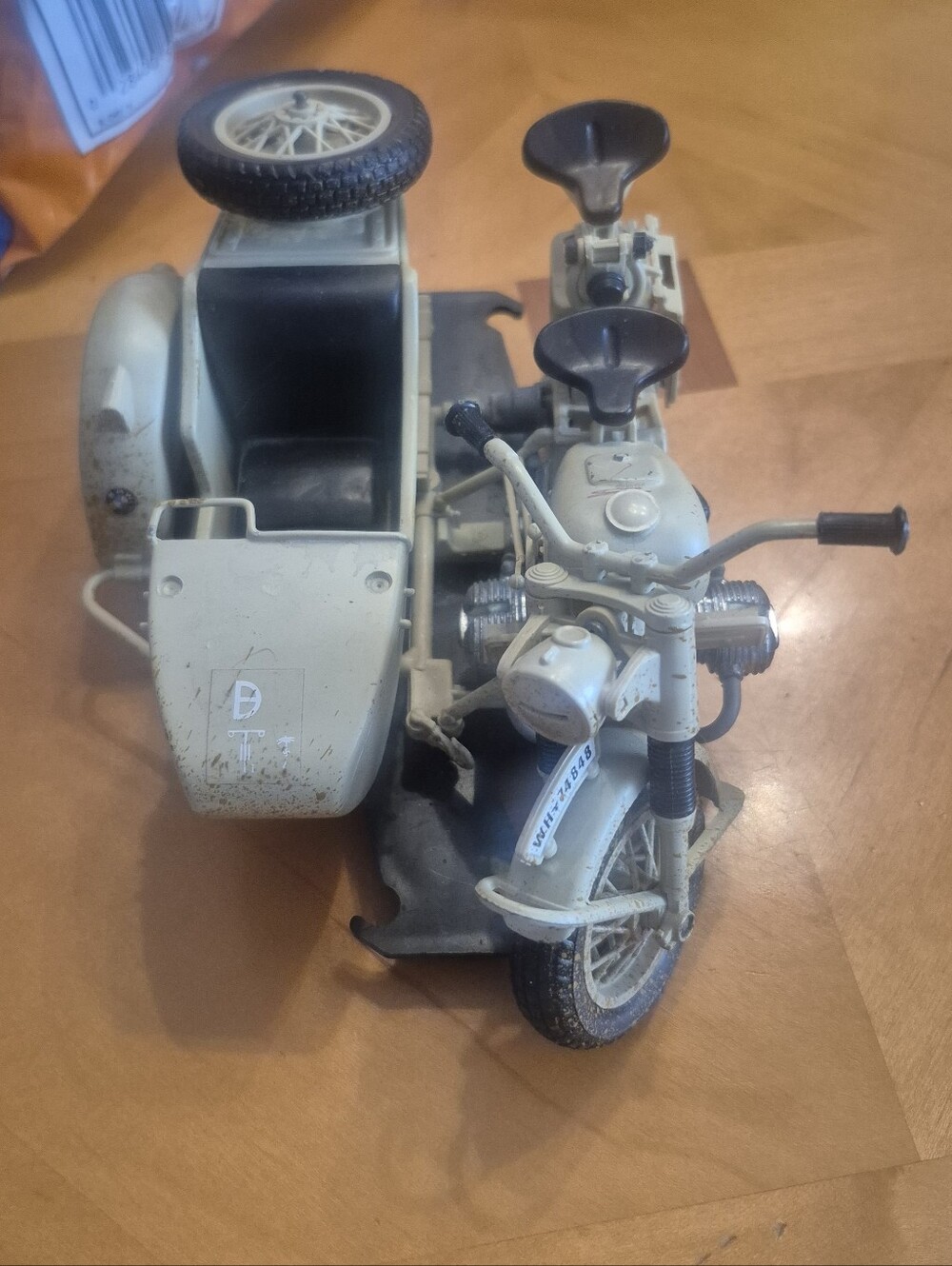 Vintage BMW R75 WWII Military Motorcycle Sidecar MS110 Made in Italy Model